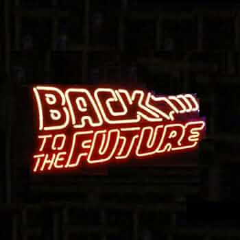 Amazon | ネオンサイン『BACK TO THE FUTURE』NEON SIGN 自転车